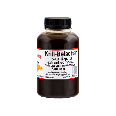 Liquid "Krill-Belachan extract complex"-300 мл від Трофей риболовля Liquid "Krill-Belachan extract complex"-300 мл прикормка приманка